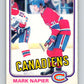 1981-82 O-Pee-Chee #178 Mark Napier  Montreal Canadiens  V30729