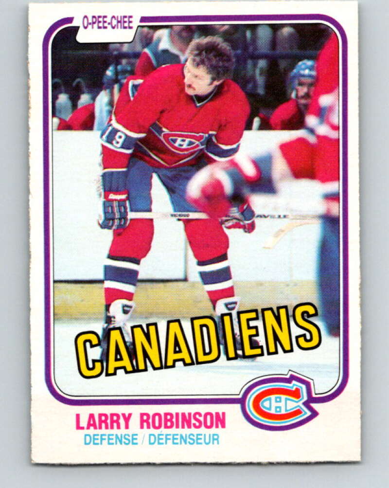 1981-82 O-Pee-Chee #179 Larry Robinson  Montreal Canadiens  V30732