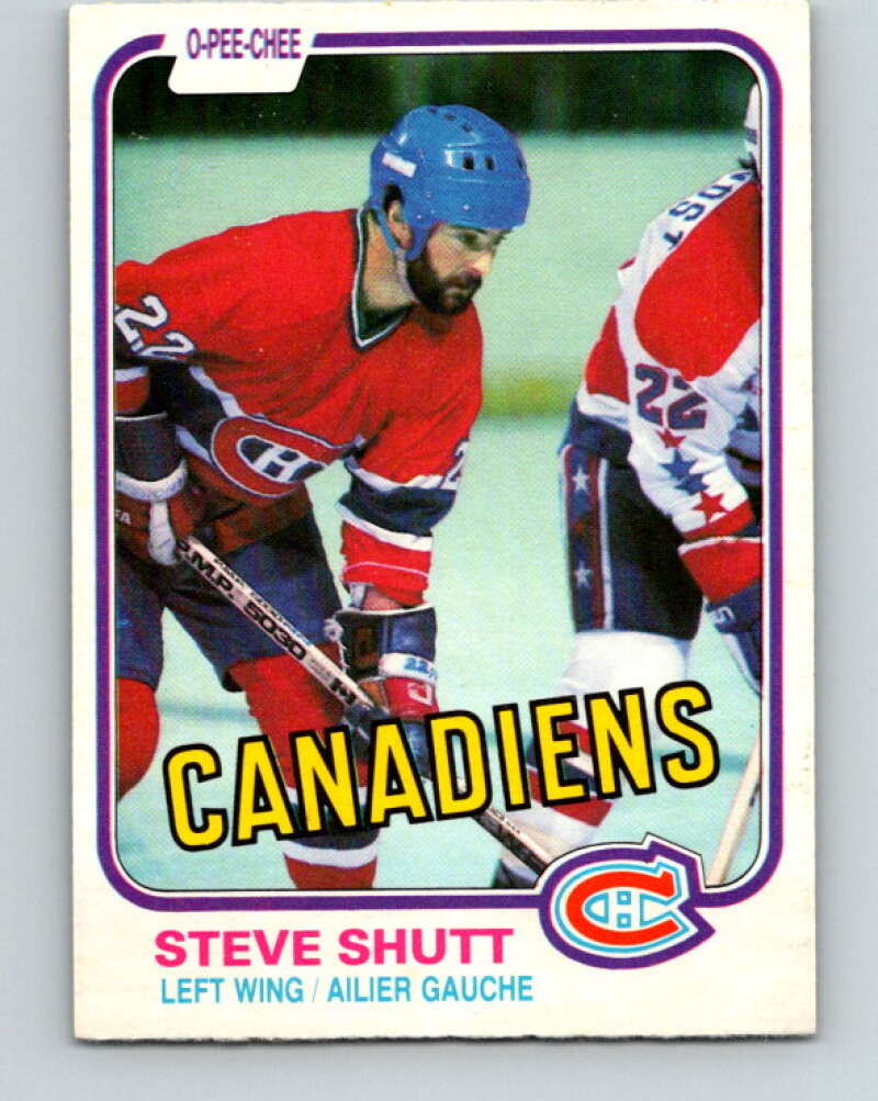 1981-82 O-Pee-Chee #180 Steve Shutt  Montreal Canadiens  V30737