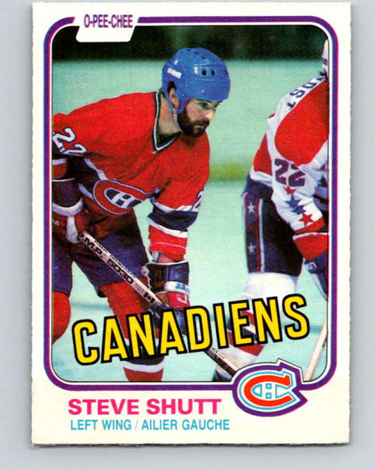 1981-82 O-Pee-Chee #180 Steve Shutt  Montreal Canadiens  V30739