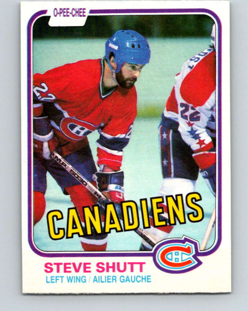 1981-82 O-Pee-Chee #180 Steve Shutt  Montreal Canadiens  V30740