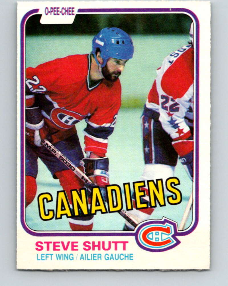 1981-82 O-Pee-Chee #180 Steve Shutt  Montreal Canadiens  V30741