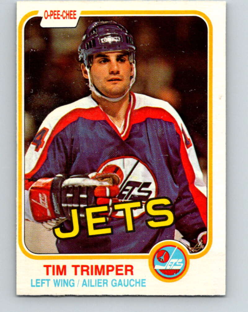 1981-82 O-Pee-Chee #376 Tim Trimper  Winnipeg Jets  V32161