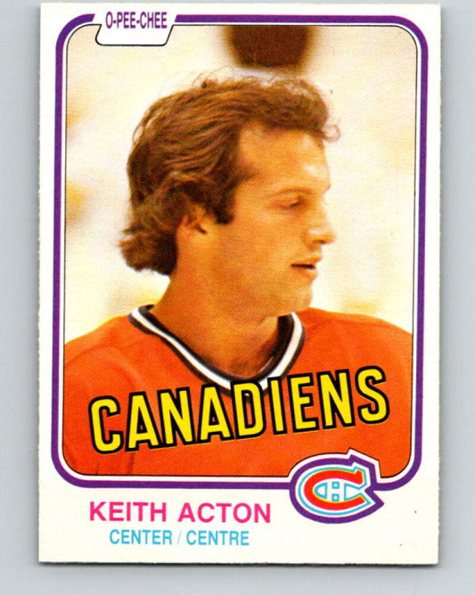 1981-82 O-Pee-Chee #181 Keith Acton  RC Rookie Montreal Canadiens  V30745