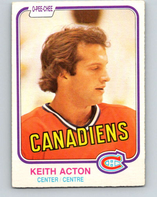 1981-82 O-Pee-Chee #181 Keith Acton  RC Rookie Montreal Canadiens  V30747