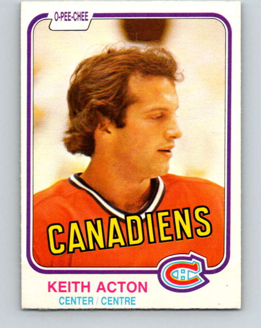 1981-82 O-Pee-Chee #181 Keith Acton  RC Rookie Montreal Canadiens  V30748