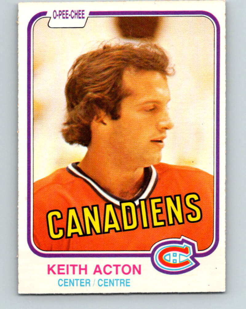 1981-82 O-Pee-Chee #181 Keith Acton  RC Rookie Montreal Canadiens  V30750