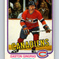 1981-82 O-Pee-Chee #182 Gaston Gingras  Montreal Canadiens  V30759