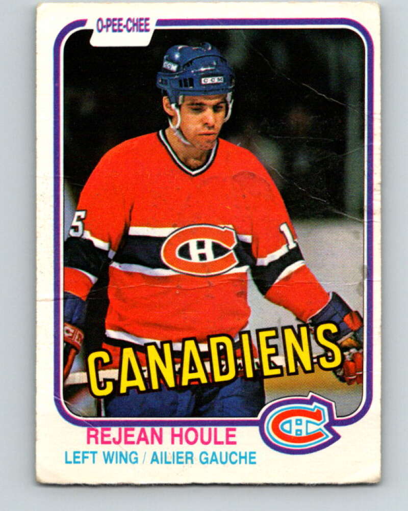 1981-82 O-Pee-Chee #183 Rejean Houle  Montreal Canadiens  V30761