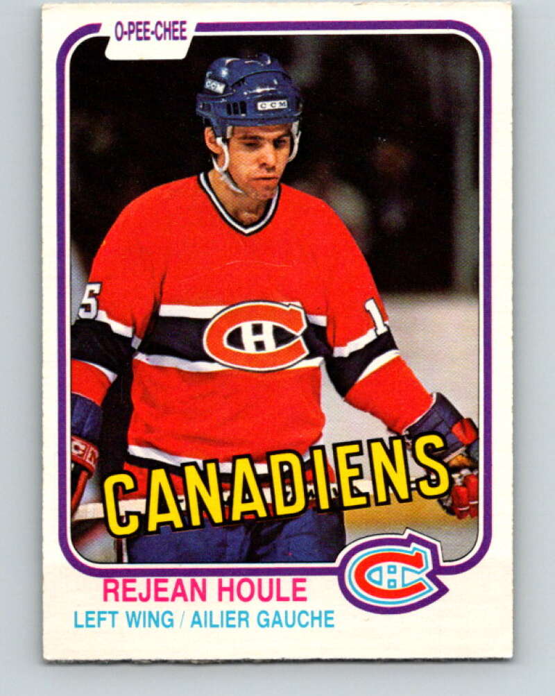 1981-82 O-Pee-Chee #183 Rejean Houle  Montreal Canadiens  V30762