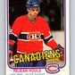 1981-82 O-Pee-Chee #183 Rejean Houle  Montreal Canadiens  V30763