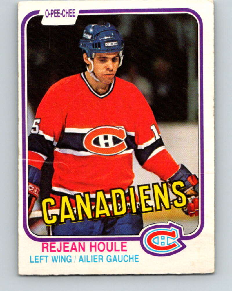 1981-82 O-Pee-Chee #183 Rejean Houle  Montreal Canadiens  V30763