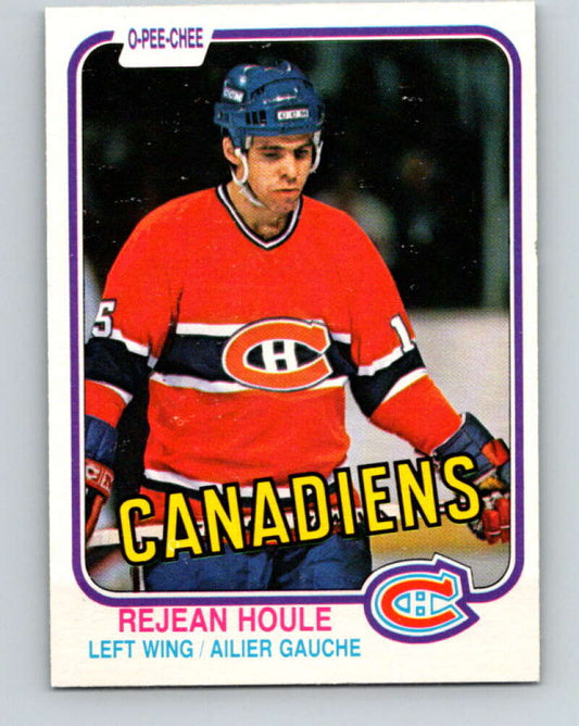 1981-82 O-Pee-Chee #183 Rejean Houle  Montreal Canadiens  V30764