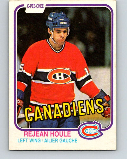 1981-82 O-Pee-Chee #183 Rejean Houle  Montreal Canadiens  V30765