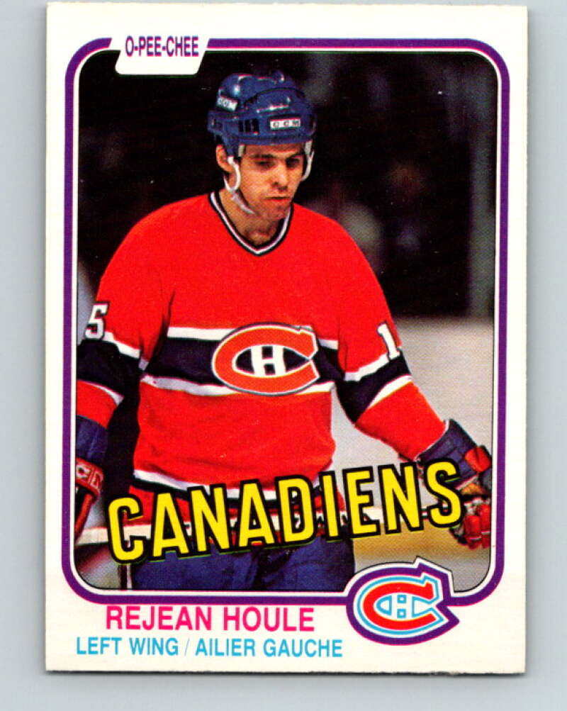 1981-82 O-Pee-Chee #183 Rejean Houle  Montreal Canadiens  V30766