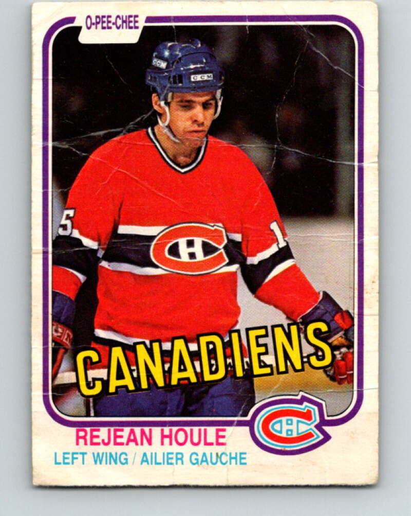 1981-82 O-Pee-Chee #183 Rejean Houle  Montreal Canadiens  V30767