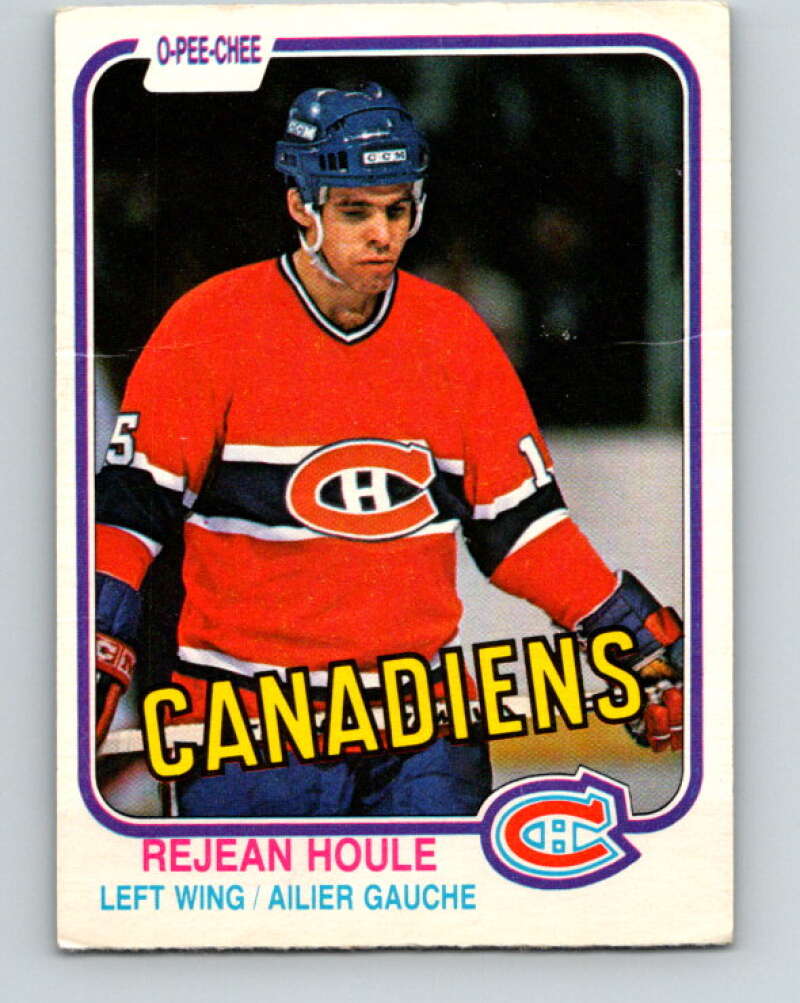 1981-82 O-Pee-Chee #183 Rejean Houle  Montreal Canadiens  V30770