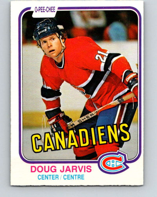 1981-82 O-Pee-Chee #184 Doug Jarvis  Montreal Canadiens  V30772