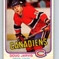 1981-82 O-Pee-Chee #184 Doug Jarvis  Montreal Canadiens  V30776