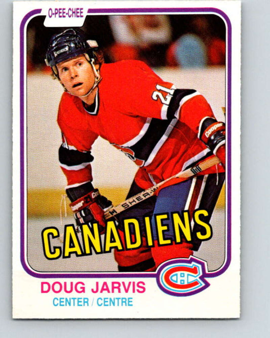 1981-82 O-Pee-Chee #184 Doug Jarvis  Montreal Canadiens  V30778