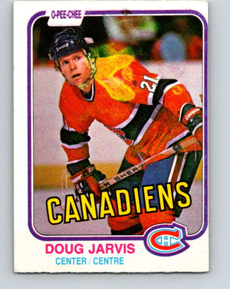 1981-82 O-Pee-Chee #184 Doug Jarvis  Montreal Canadiens  V30779