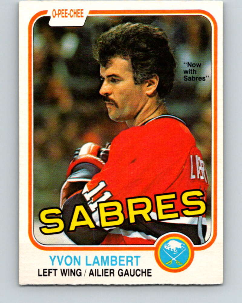 1981-82 O-Pee-Chee #185 Yvon Lambert  Montreal Canadiens  V30788