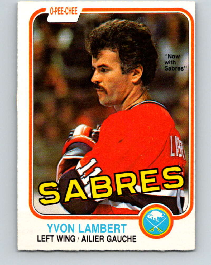 1981-82 O-Pee-Chee #185 Yvon Lambert  Montreal Canadiens  V30791