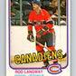 1981-82 O-Pee-Chee #186 Rod Langway  Montreal Canadiens  V30795