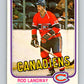 1981-82 O-Pee-Chee #186 Rod Langway  Montreal Canadiens  V30798