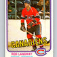 1981-82 O-Pee-Chee #186 Rod Langway  Montreal Canadiens  V30799