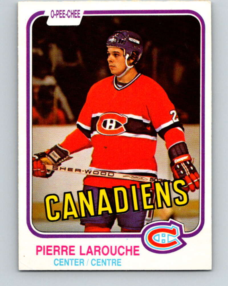 1981-82 O-Pee-Chee #187 Pierre Larouche  Montreal Canadiens  V30800