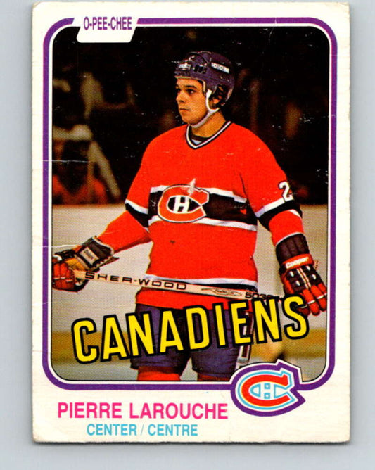 1981-82 O-Pee-Chee #187 Pierre Larouche  Montreal Canadiens  V30801