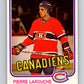 1981-82 O-Pee-Chee #187 Pierre Larouche  Montreal Canadiens  V30802