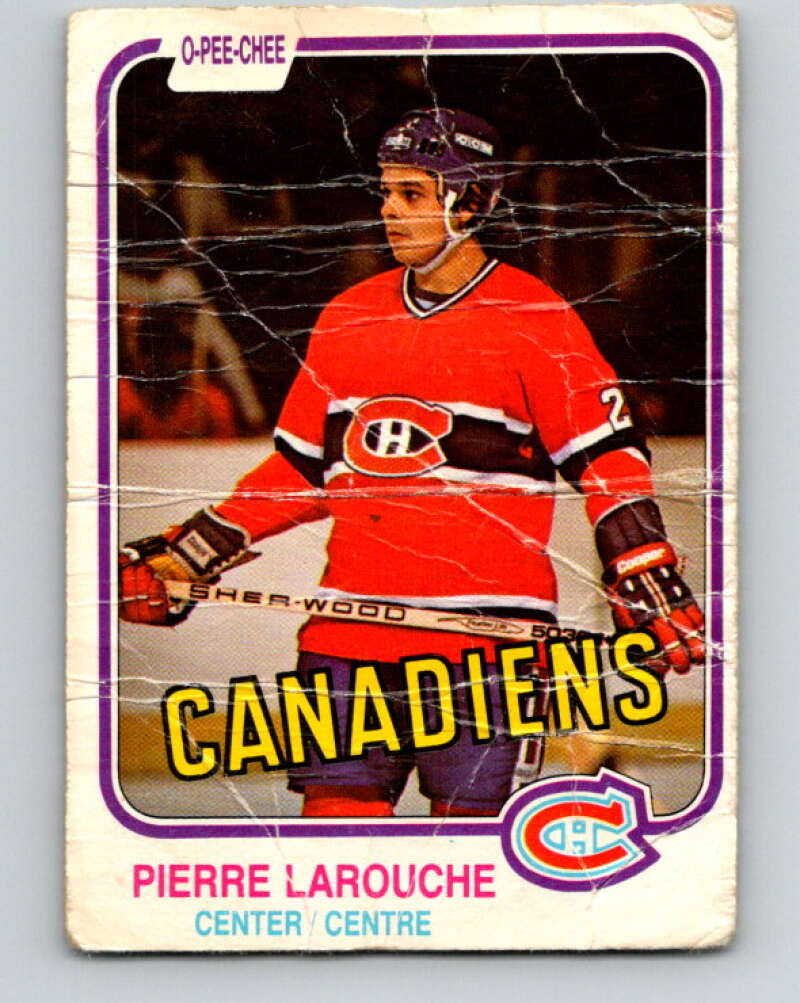 1981-82 O-Pee-Chee #187 Pierre Larouche  Montreal Canadiens  V30803