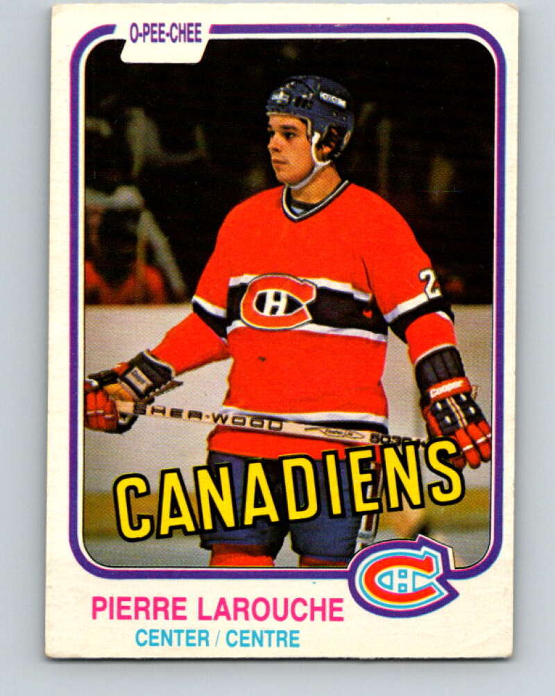 1981-82 O-Pee-Chee #187 Pierre Larouche  Montreal Canadiens  V30804