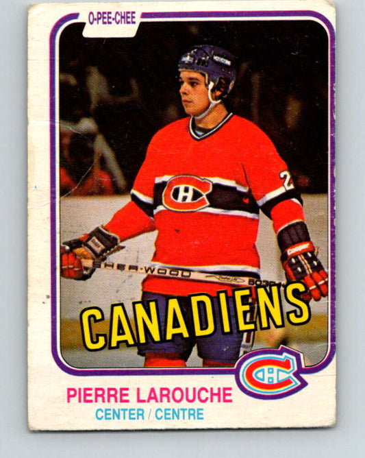 1981-82 O-Pee-Chee #187 Pierre Larouche  Montreal Canadiens  V30805