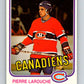 1981-82 O-Pee-Chee #187 Pierre Larouche  Montreal Canadiens  V30806