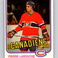 1981-82 O-Pee-Chee #187 Pierre Larouche  Montreal Canadiens  V30807