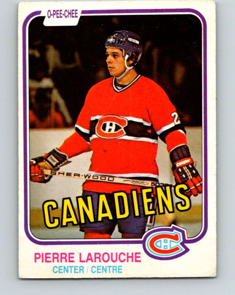 1981-82 O-Pee-Chee #187 Pierre Larouche  Montreal Canadiens  V30807