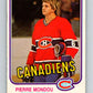 1981-82 O-Pee-Chee #188 Pierre Mondou  Montreal Canadiens  V30808
