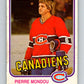 1981-82 O-Pee-Chee #188 Pierre Mondou  Montreal Canadiens  V30809