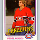 1981-82 O-Pee-Chee #188 Pierre Mondou  Montreal Canadiens  V30811
