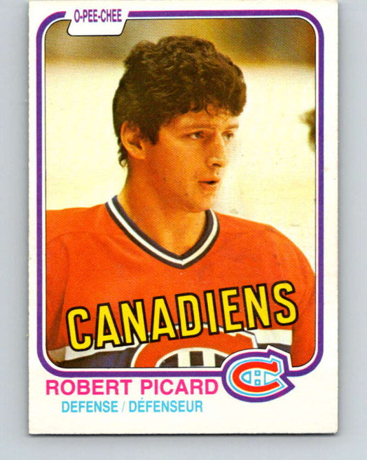 1981-82 O-Pee-Chee #189 Robert Picard  Montreal Canadiens  V30813