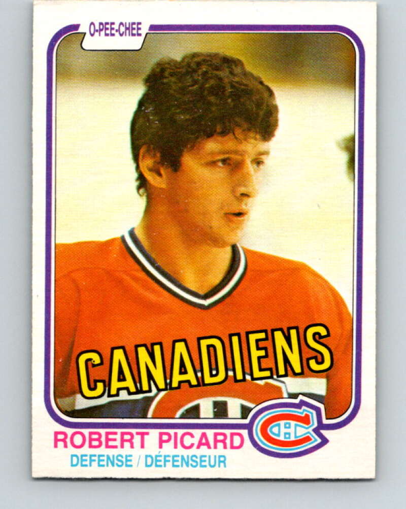 1981-82 O-Pee-Chee #189 Robert Picard  Montreal Canadiens  V30815