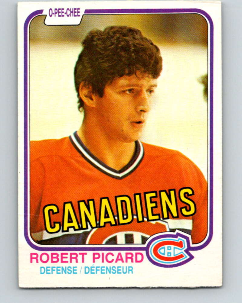 1981-82 O-Pee-Chee #189 Robert Picard  Montreal Canadiens  V30817