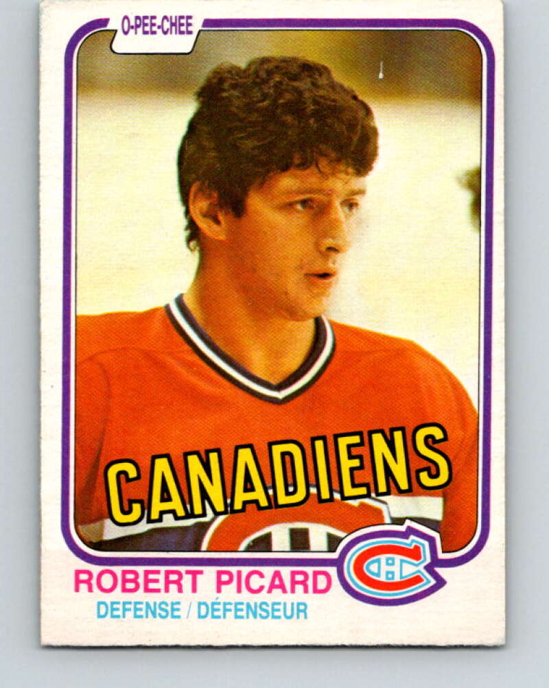 1981-82 O-Pee-Chee #189 Robert Picard  Montreal Canadiens  V30819