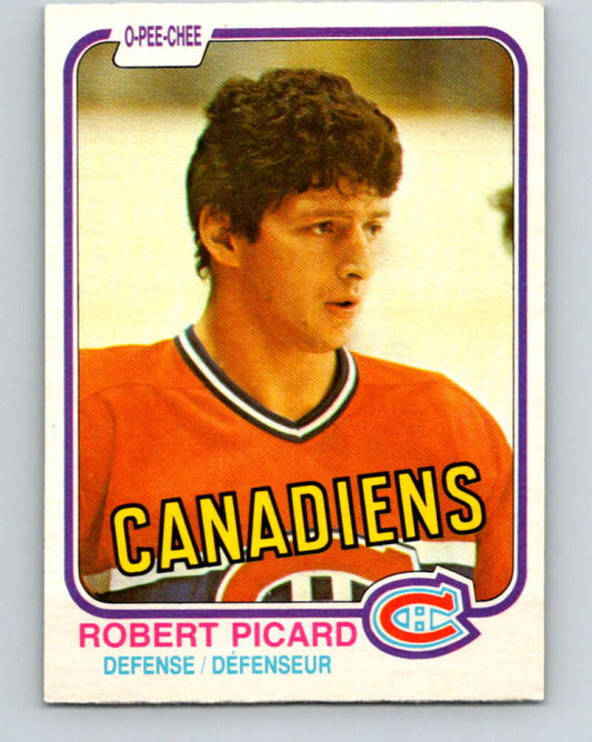 1981-82 O-Pee-Chee #189 Robert Picard  Montreal Canadiens  V30820