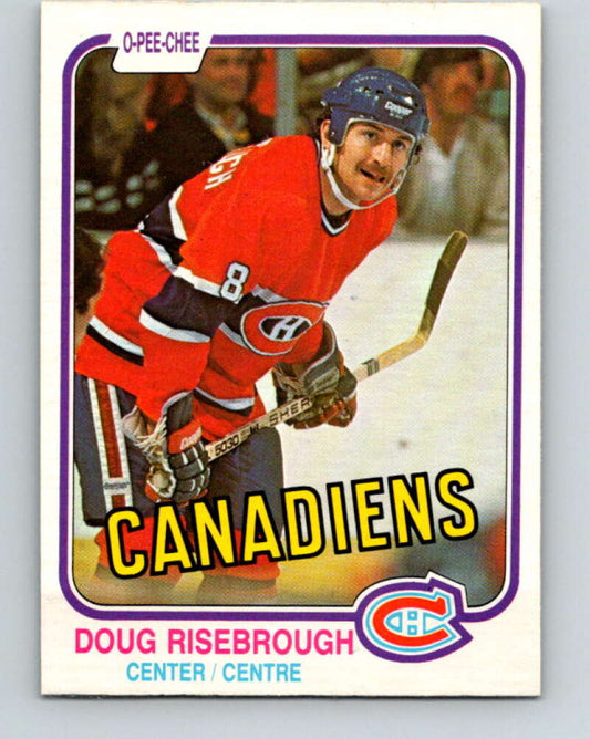 1981-82 O-Pee-Chee #190 Doug Risebrough  Montreal Canadiens  V30821