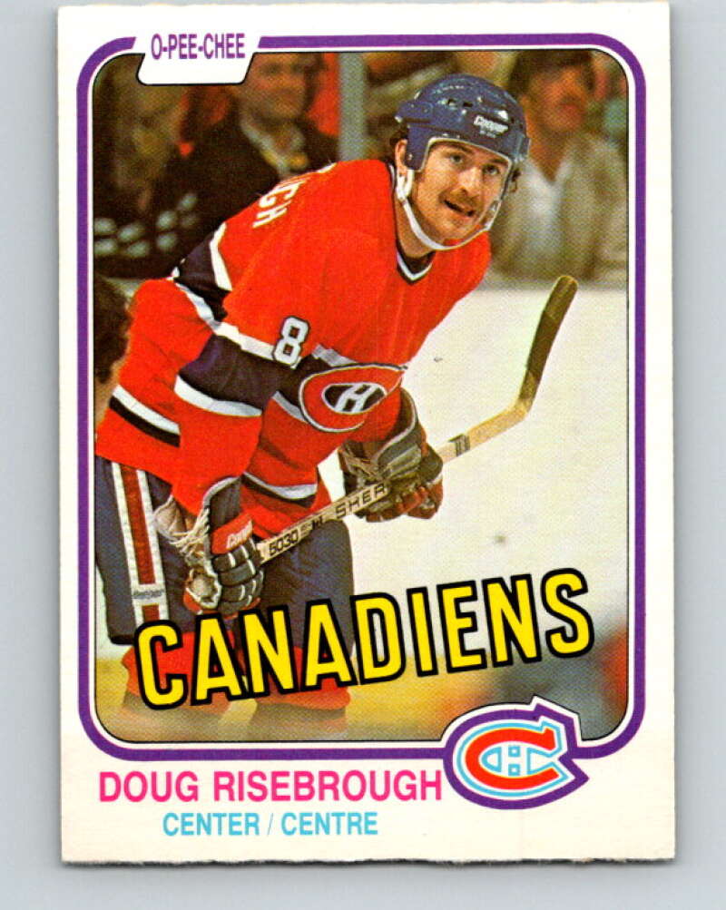 1981-82 O-Pee-Chee #190 Doug Risebrough  Montreal Canadiens  V30824