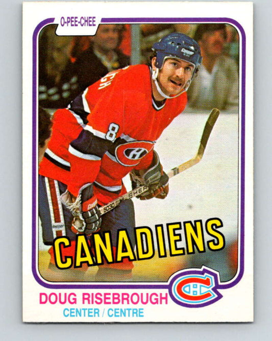 1981-82 O-Pee-Chee #190 Doug Risebrough  Montreal Canadiens  V30826